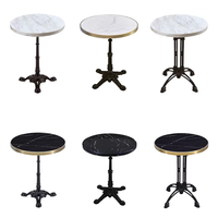 Table à manger octogonale en acier inoxydable au design moderne, plateau en bois, facile à nettoyer, garantie 10 ans, utilisation en hôtel et restaurant
