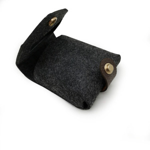 Girls Polyester Mini <b>Square</b> Storage Pouch Fashion Open Style Lipstick Bag Portable Felt Design - Product Image 1