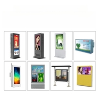 Kiosque extérieur durable de 55 pouces, écran tactile portable, signalisation numérique LCD, totem, écran publicitaire LCD vidéo sans fil