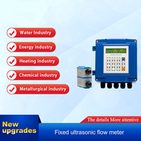 Débitmètre à ultrasons portable à serrage numérique pour la mesure de l'eau liquide OEM