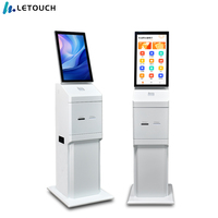 à commande automatique pour PC à écran tactile debout de 32 pouces, Kiosque interactif d'imprimante Android POS en libre-service