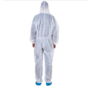 पीपीई विरोधी स्थैतिक Workwear डिस्पोजेबल/उद्योग निविड़ अंधकार/प्रयोगशाला/सुरक्षा/काम/Dmicroporous/एसएमएस/पीपी Hooded Nonwoven coverall - Product Image 4