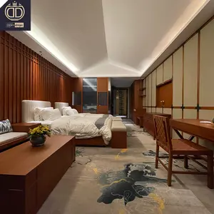 五星级酒店卧室家具古董传统北欧木质日式家具