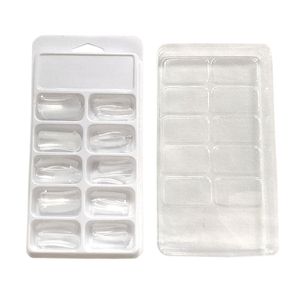 SunelPort Moldes de <span class=keywords><strong>Uñas</strong></span> Cuadrados de Cristal para Nail Art, 100 Unidades en Caja, Estilo Transparente Ultrafino, Extensión Completa de <span class=keywords><strong>Uñas</strong></span> - Product Image 5