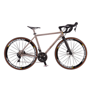 Bicicleta de Carretera DAURADA Personalizada de Aleación de Titanio, 22 Velocidades, Horquilla Delantera de Fibra de Carbono, 700c, Bicicleta de Carreras para Hombre - Product Image 2