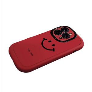Heureux pour Smiley Face <span class=keywords><strong>Nouveau</strong></span> peint pour <span class=keywords><strong>iPhone</strong></span> 14 Pro Skin TPU Phone Case Compatible avec pour Apple 16 Pro Max Puff 15 Feel - Product Image 2