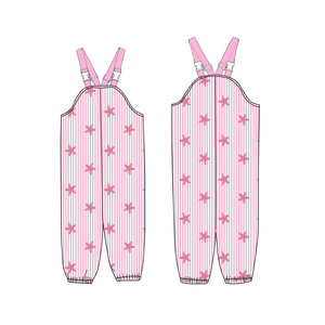 Pantaloni Lunghi Impermeabili per Bambine, Salopette con Pettorina Alta, Pantaloni Personalizzati per Neonati, Vendita all'Ingrosso - Product Image 2