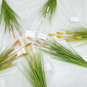 Meiyu Craft Flower Factory, lots de plantes vertes artificielles, 7 queues de loup en plastique, faites à la main, décoration de mariage et de maison - Product Image 1