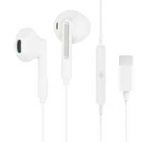 Écouteurs filaires Kikishoot HiFi Stéréo Type-C avec micro et transducteur dynamique pour smartphones, compatibles codecs AAC, câble de 1,2 m, basses musicales