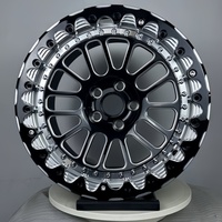 Velg DOT Forged Chrome Deep Dish Baru 17/18/19 Inch Beadlock untuk Chevrolet Corvette Camaro untuk Challenger Charger