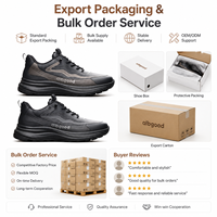 Chaussures décontractées basses pour hommes en cuir texturé noir, à lacets, avec panneau latéral ondulé superposé et semelle épaisse à coussin, avec languette de traction