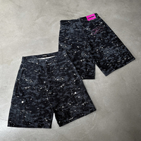 Shorts en jean vintage personnalisés pour hommes, streetwear, denim délavé, shorts en jean pour hommes, design imprimé sur toute la surface