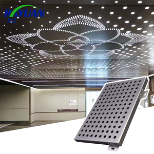 เพดานอลูมิเนียม plafond สำหรับตกแต่งภายในตะแกรงกันไฟสำหรับโรงพยาบาลโรงแรม - Product Image 1