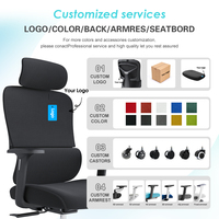 Milieu Du Dos Support Lombaire Fauteuil Visiteur Personnel De Travail Exécutif Ergonomique Chaise De Bureau