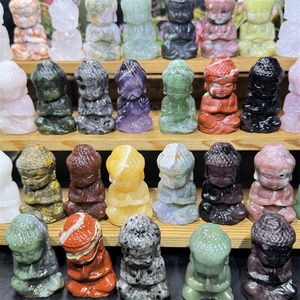 Statuetta di Buddha in Ametista Naturale di Alta Qualità, 5cm, Cristallo Feng Shui, Pietra Semipreziosa Lavorata a Mano per la <span class=keywords><strong>Guarigione</strong></span> - Product Image 4