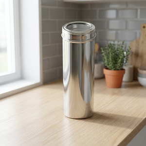 Premium Eco-Friendly Classic Handcrafted Stainless Steel Canister Airtight Freshness Preservation Food Storage <b>Container</b> Flip - Product Image 3