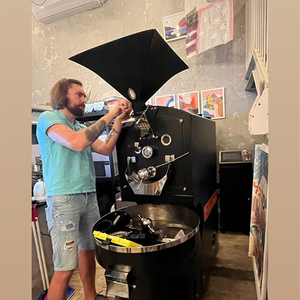 Torréfacteur à café industriel et commercial de 15 kg, machine à torréfier le café turc de 5 kg avec refroidisseur, <span class=keywords><strong>électrique</strong></span> et à gaz - Product Image 2