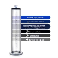 Bomba de Vacío para Pene con Cilindro de Presión Acrílico, Recargable por USB, Impermeable, Sin Lubricante, para Mejora Masculina, con Certificación CE y ROHS