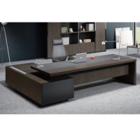 Bureau de direction moderne en bois, grand bureau de direction de luxe, bureau de direction, bureau d'angle pour ordinateur