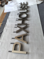 Letras Personalizadas de Acero Inoxidable 304 de Doble Cara, Acabado Semi-Mate Antihuellas, Grabado de Precisión para Exhibición en Interiores y Exteriores