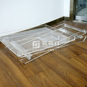Nuovo Design Tavolino Trasparente in <span class=keywords><strong>Plexiglass</strong></span> <span class=keywords><strong>per</strong></span> Salotto e Balcone in Spazi Ristretti - Product Image 5