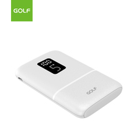 Banque d'alimentation Portable mince Lithium chargeur de batterie de téléphone portable externe LCD numérique banque de puissance en gros 5000mah