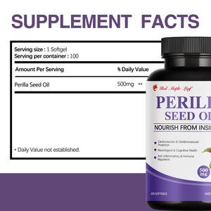 Cápsulas <span class=keywords><strong>de</strong></span> Aceite <span class=keywords><strong>de</strong></span> <span class=keywords><strong>Semilla</strong></span> <span class=keywords><strong>de</strong></span> Perilla 500mg |   Suplemento Omega Vegano Natural para la Salud Cardiovascular y Cognitiva, Sin GMO - Product Image 6