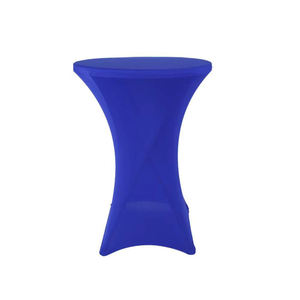 Wholesale Round <b>Table</b> <b>Cloth</b> Blue White Polyester Fabric with Spandex Small 8ft <b>Table</b> Cover for Dining Kitchen Use for Hotels - Product Image 6