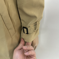 Manteau classique pour homme, double boutonnage, long, style trench-coat
