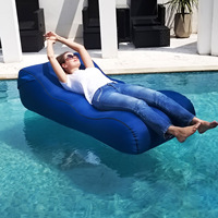 Haute qualité Air canapé Lay sac inclinable canapé gonflable chaise longue Camping matelas pneumatique canapé plage dormir paresseux sac