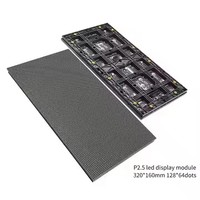 Fábrica interior 320*160mm P2.5 IndoorLed Panel módulo HD Video Led pantalla de visualización