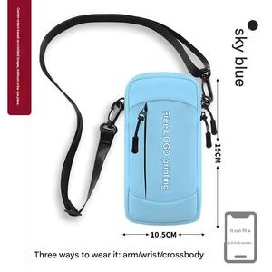 Sac de bras pour téléphone portable imperméable et tendance avec design antichoc et fermeture à glissière en nylon - Product Image 3