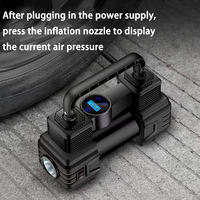 Nuevo Producto: Mini Bomba de Aire Inalámbrica de 12V para Automóvil, Compresor Portátil para Autos, Inyector de Aire