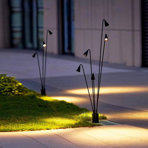 LED Aluminio y acero inoxidable 5 W/10W/15W Lámpara de césped al aire libre IP65 Impermeable Jardín Parque Paisaje Luz - Product Image 2