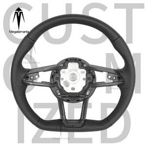 Volant complet en cuir neuf pour <span class=keywords><strong>Audi</strong></span> <span class=keywords><strong>TT</strong></span> R8 A3 A4 B9 A5 RS3 RS4 RS5 S3 S4 S5 A6 A7 B8.5 Q3 Q5 Q7 TTS, mise à niveau sportive - Product Image 2
