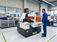 Machine EDM à fil CNC PLC DK7735 de haute précision pour engrenages, fournie directement par l'usine, avec diamètre d'électrode de 0,12 mm à 0,2 mm