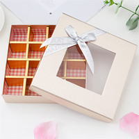 Boîte de papier d'emballage de chocolat de luxe de nouveau design de logo personnalisé pour cadeau bonbons dessert doux faveurs de mariage truffe