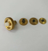 Skylon M0.4 Spur Gear Hobbing Processed Brass Gear with 24 Teeth for Precise Testing Instruments DIN8 Quality 0.01mm Tolerance