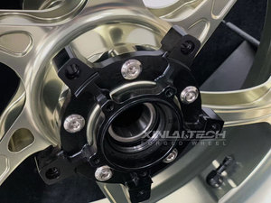 Cerchi Sportivi Forgiati Monoblocco BJXL Performance da <span class=keywords><strong>17</strong></span> Pollici a 5 Razze Rinforzati per Ducati Diavel Triumph Rocket <span class=keywords><strong>3</strong></span> - Product Image 2