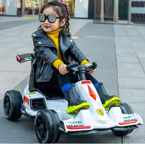 Kart électrique 12V pour enfants, 390 W, double moteur, musique dynamique LED, cadeau d'anniversaire éducatif pour bébés, <span class=keywords><strong>voiture</strong></span> jouet - Product Image 6