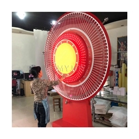 Accessoires d'activité électriques tirage au sort de loterie porte-bonheur interactif 360 degrés lumière LED Bingo Roulette Spinning Prize Wheel avec support