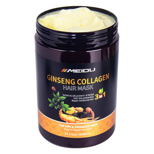 Produits de beauté, soin nourrissant réparateur, restauration des dommages, soin des cheveux doux, traitement au collagène, masque capillaire au ginseng - Product Image 4