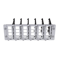 Support en panneau de particules Waveshare PiRack-M6F pour Raspberry Pi 4/5, kit de cluster de serveurs 10 pouces, en alliage d'aluminium, pour le calcul périphérique et Kubernetes