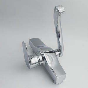 <span class=keywords><strong>Robinet</strong></span> de cuisine mural en zinc à col long, pour <span class=keywords><strong>eau</strong></span> froide et chaude - Product Image 4