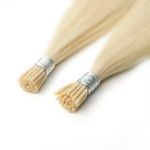 Extensioni di Capelli Umani Vergini Remy Europei Russi con Cheratina Pre-Incollata a Punta I F U V Y, Lisci e Setosi, a Doppia Trama - Product Image 2