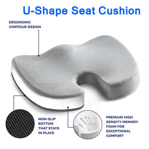 Cuscino in Memory <span class=keywords><strong>Gel</strong></span> per Seduta Migliorata, Cuscino in Memory Foam per il Dolore al Coccige - Cuscino per Sedia da Ufficio e Sedile Auto - Product Image 5