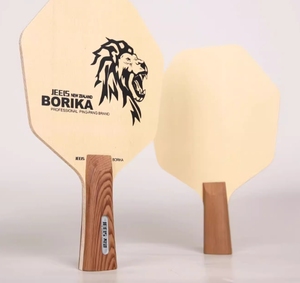 Pagaie de ping-pong Hinoki à 9 couches la plus vendue avec boutons inférieurs en caoutchouc en fibre de carbone attachés en caoutchouc durable 600g - Product Image 5