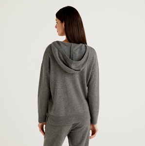 Suéter y pantalones con <span class=keywords><strong>capucha</strong></span> para <span class=keywords><strong>mujer</strong></span>, Conjunto de <span class=keywords><strong>jersey</strong></span> y pantalones de Cachemira 2022 pura, de fabricación profesional China, 100% - Product Image 2