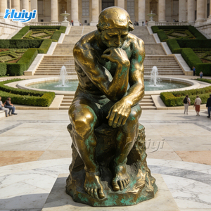 Escultura Moderna de Bronce Fundido para Exteriores, Figura Artística de Rodin, Color Personalizado, Tallado Muy Detallado, Marca HUIYI, Fábrica Directa - Product Image 4