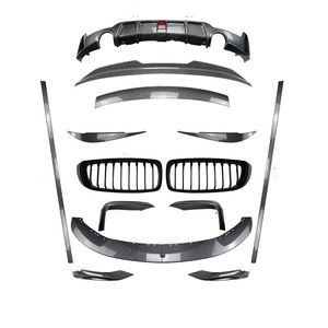 Kit de Carrocería Deportiva M para <span class=keywords><strong>BMW</strong></span> Serie 4 F32 2015-2020, Parrilla Delantera Negra Brillante ABS, Alerón Trasero, Faldones Laterales, Difusor - Product Image 2